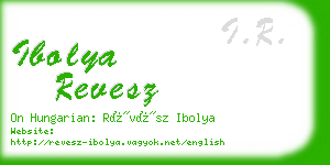 ibolya revesz business card